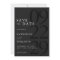 Modern Matte Black Minimalist Wedding