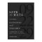 Modern Matte Black Minimalist Wedding