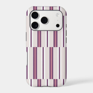 Modern Mauve and Plum Stripe