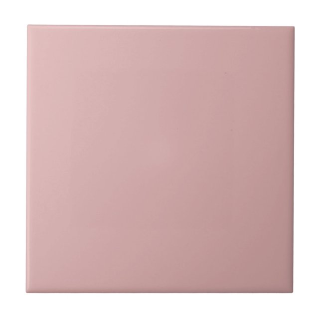 Modern mauve pink Office Home Decor Winter Tile (Front)