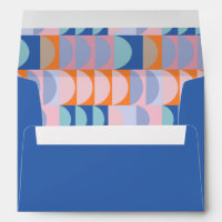 Modern Maximalist Unique Blue Purple Bridal Shower