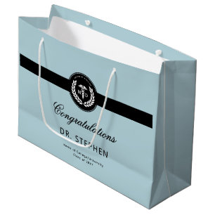 Modern MD Doctor of Medicine Med School Graduation Large Gift Bag