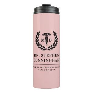 Modern MD Doctor of Medicine Med School Graduation Thermal Tumbler
