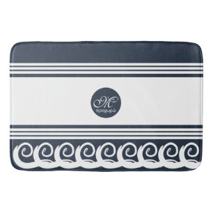 Modern Meander  Bath Mat