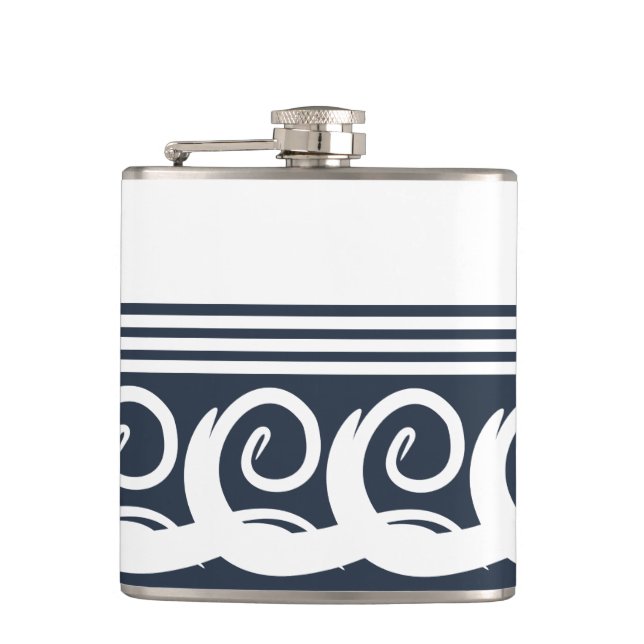 Modern Meander Key Flask (Front)