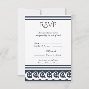 Modern Meander RSVP Card