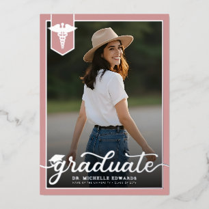 Modern Medical School Graduate Photo Graduation