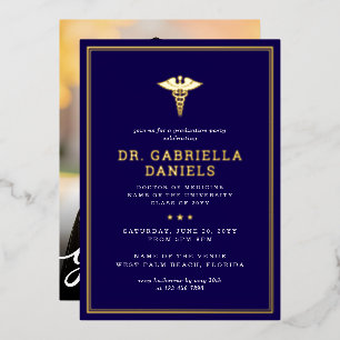 Modern Medical School Graduate Photo Graduation