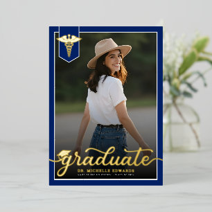 Modern Medical School Graduate Photo Graduation