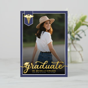 Modern Medical School Graduate Photo Graduation