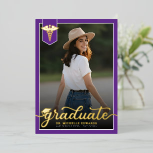 Modern Medical School Graduate Photo Graduation