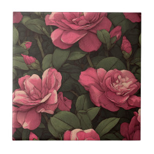 Modern Mediterranean Gardenias Tiles For Indoor