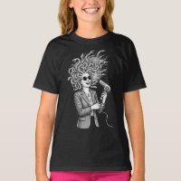 Modern Medusa Using Hair Dryer Funny Mythology Ill