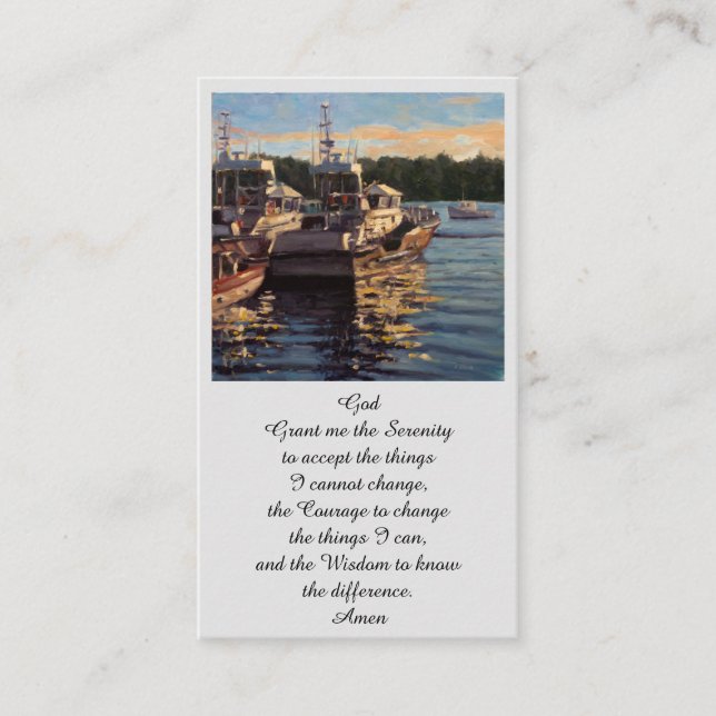 Modern Memorial Funeral Service Card (Front)