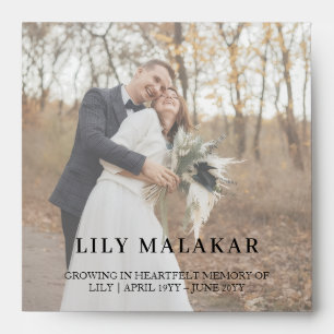 Modern Memorial Seed Packet Design Envelope