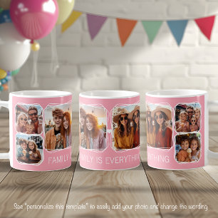 Modern Memory 6 Photo Collage Template Pink C51 Coffee Mug