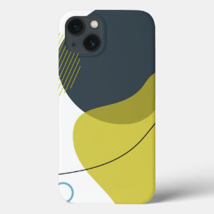 Modern, Memphis, cool, unique, trendy illustration iPhone 13 Case
