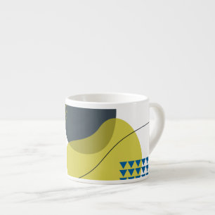 Modern, Memphis, cool, unique, trendy illustration Espresso Cup
