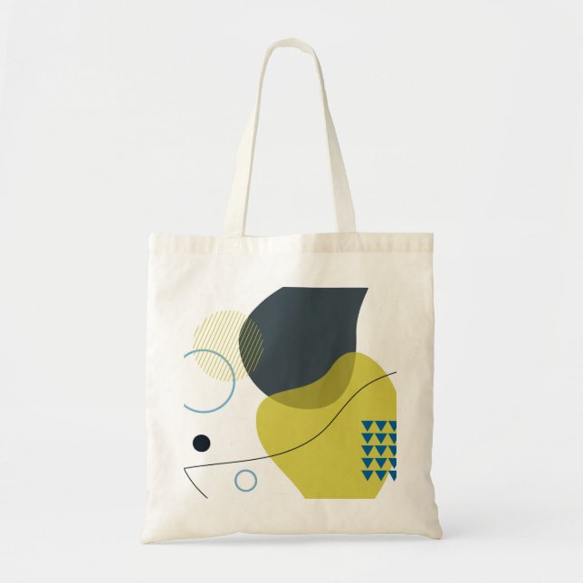 Modern, Memphis, cool, unique, trendy illustration Tote Bag (Front)