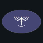 Modern Menorah White Navy Gold Graphic<br><div class="desc">Hebrew Menorah Sticker. Navy,  White,  Gold. Transferable and customisable.</div>