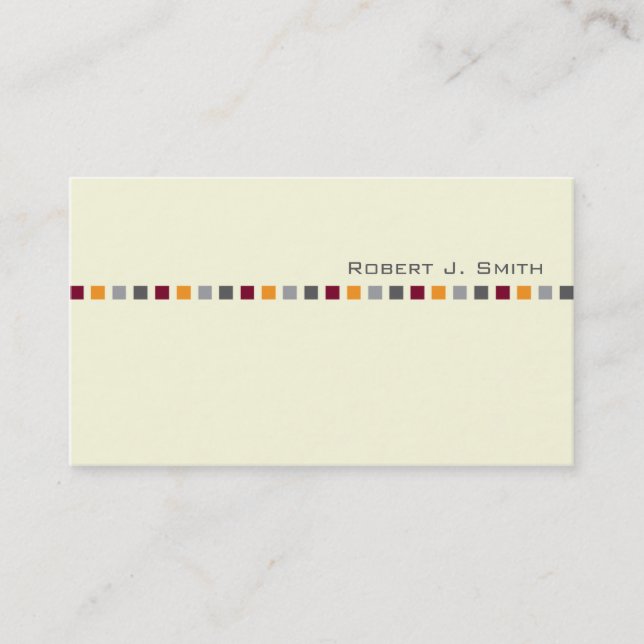 Modern Men's Business Card (Front)