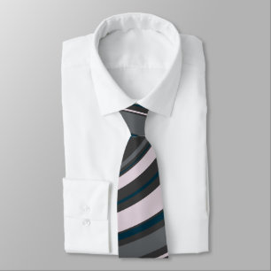Modern Men's Rustic Blue & Grey Neck Tie