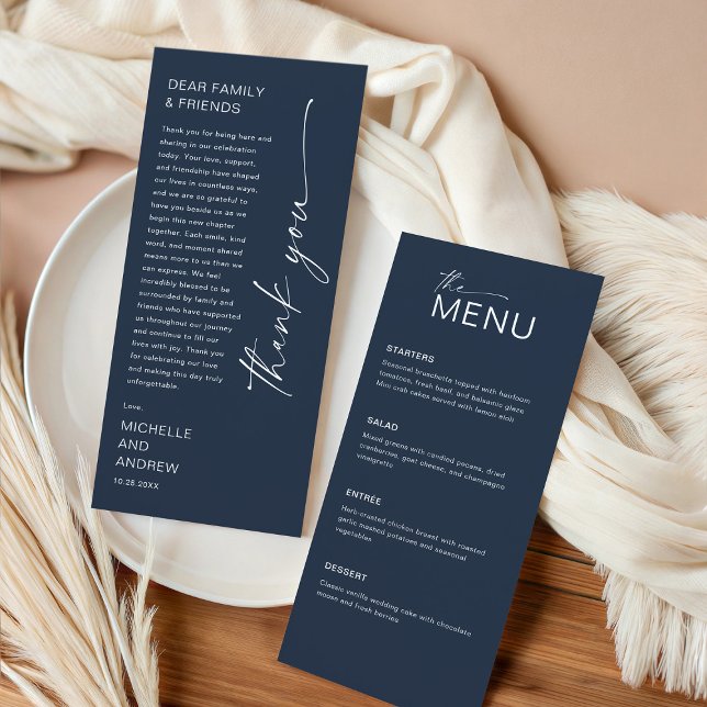 Modern Menu Card and Thank you Message (Creator Uploaded)