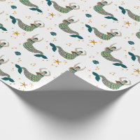 Modern Mermaid Siren Theme Illustration Print  