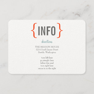 Modern Merriment Wedding Insert