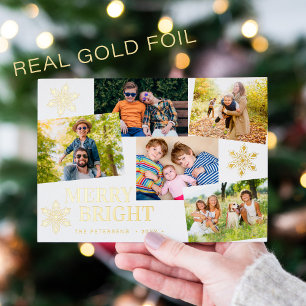 Modern Merry and Bright 5 photos Christmas gold
