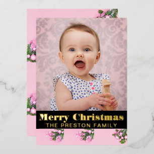 Modern Merry Christmas Bold Typography 2 Photo