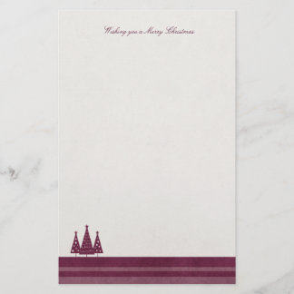 Modern Merry Christmas Earthy Tones Stationery