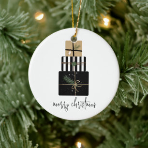Modern Merry Christmas Gifts Holiday Ceramic Tree Decoration