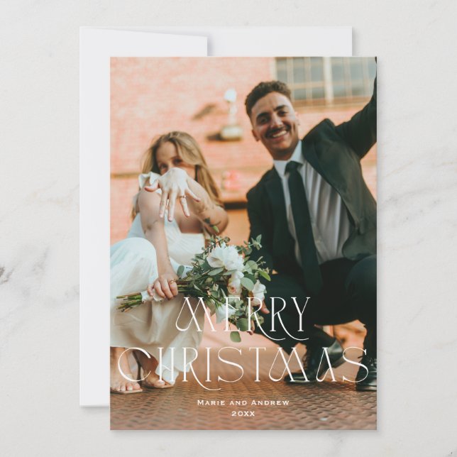 Modern Merry Christmas Holiday design (Front)