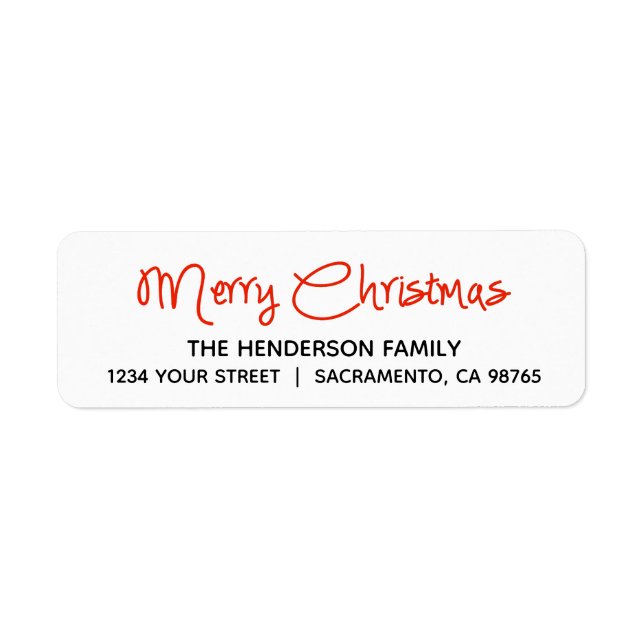 Modern Merry Christmas Holiday Return (Front)