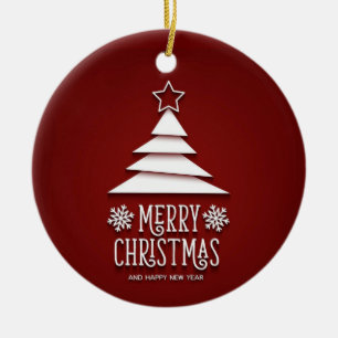 MODERN "MERRY CHRISTMAS" Ornament