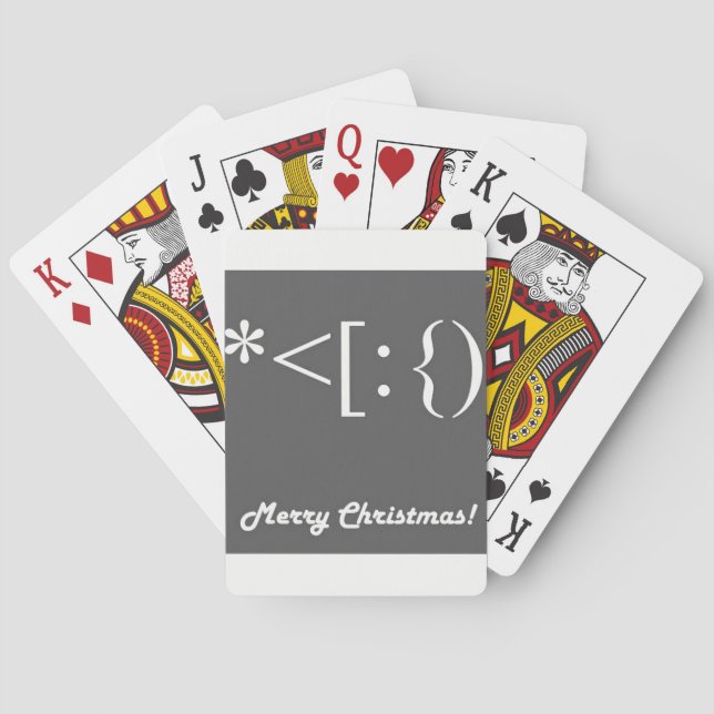 ***MODERN MERRY CHRISTMAS***  PLAYING CARDS (Back)