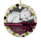 Modern Merry Christmas Polka Dots Ornament