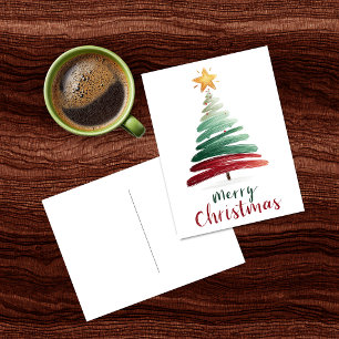 Modern Merry Christmas Postcard