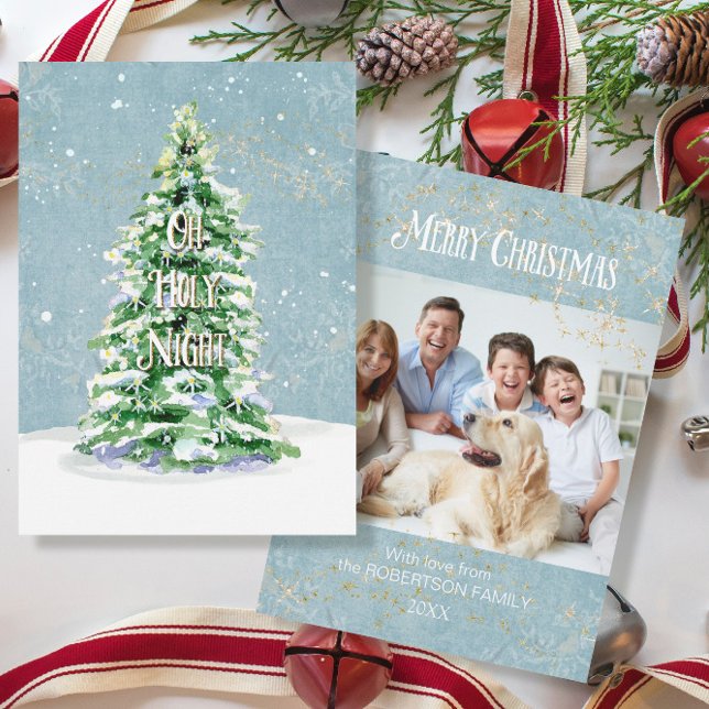 Modern Merry Elegant Christmas Simple Tree Family  (Creator Uploaded)