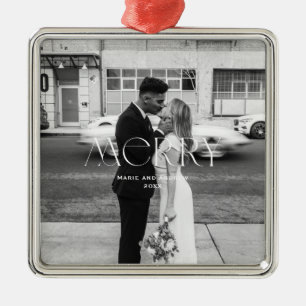 Modern Merry Holiday design Metal Tree Decoration