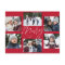 Modern merry script red 6 photo Christmas collage