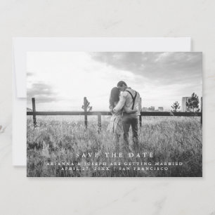 Modern Message Save the Date Photo