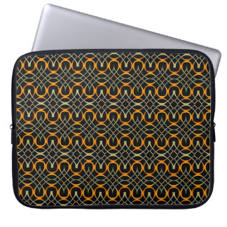 Modern metal Celtic knots pattern Laptop Sleeve