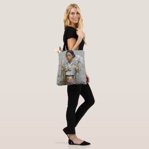 Modern Metal Hanbok Art Tote Bag