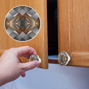 Modern Metalic Ceramic Knob