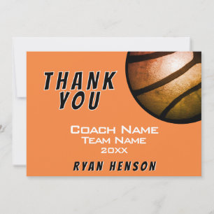 Modern Metallic Ball Black Thank you Coach Card