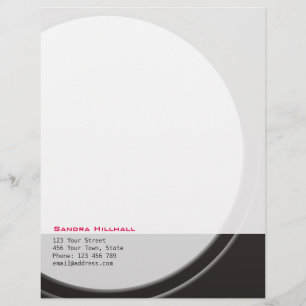 Modern Metallic Geometrical any Text and Colour Personalised Letterhead