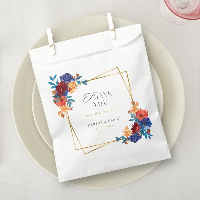 Modern Mexican Fiesta Flower Wedding Favour Bags (Creator Uploaded)