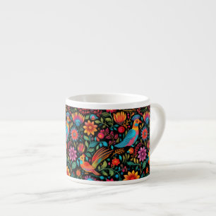 Modern mexican pattern script name espresso cup